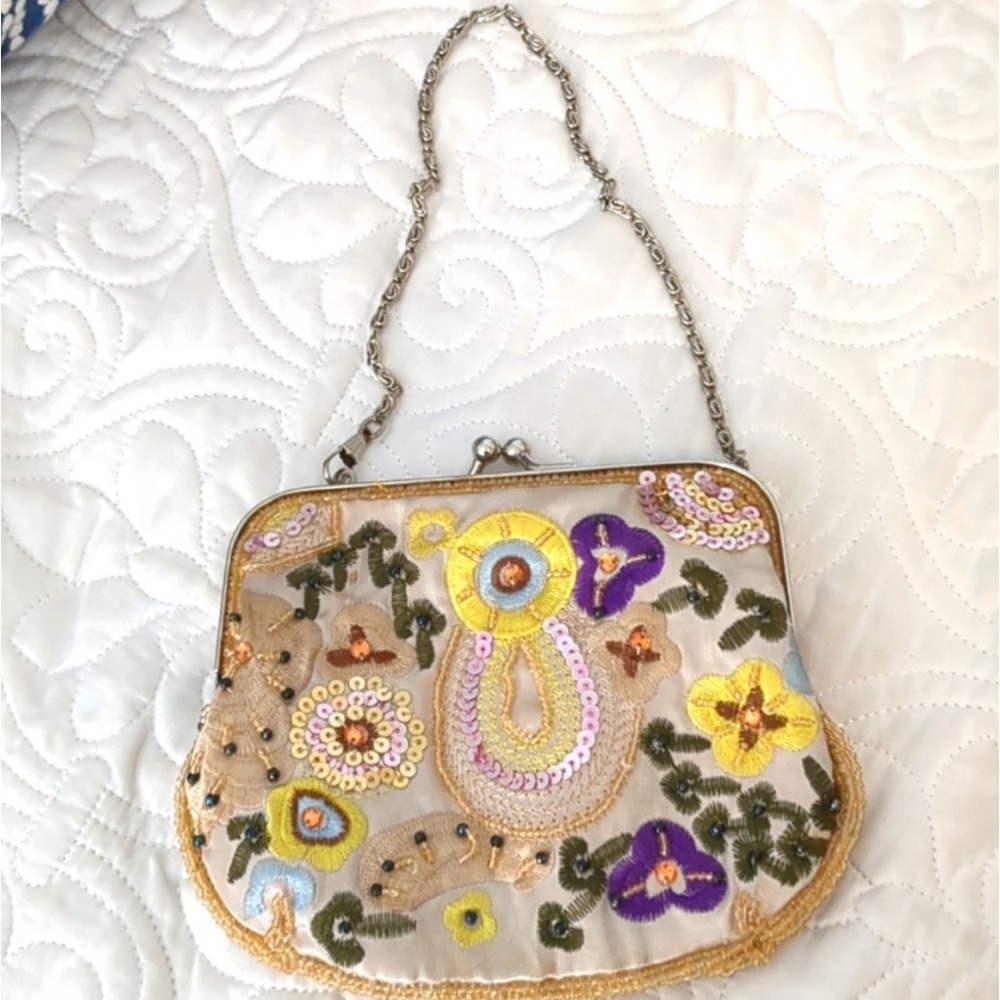 🍦Bijoux Terner~Vintage Beaded Purse - Picture 2 of 16